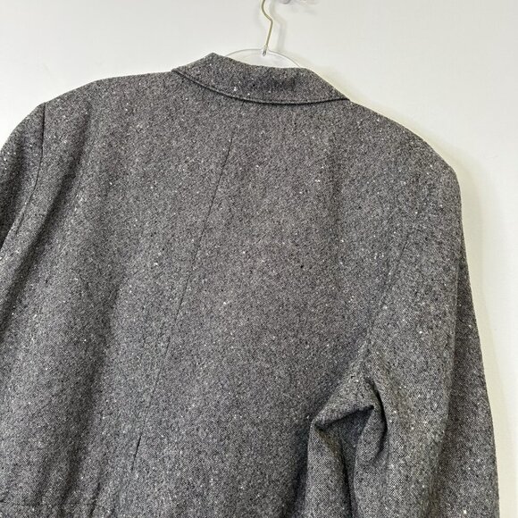 Pendleton Wool Blazer Jacket Womens Size 16 Petite Gray Vintage - Picture 10 of 10